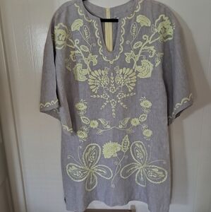 Ivy Jane Embroidered Linen Dress